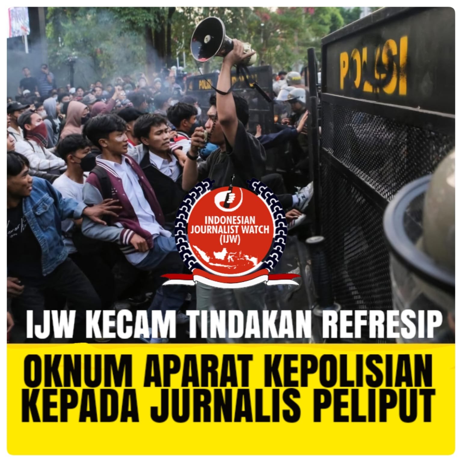 IJW menyesalkan kekerasan kepada jurnalis saat demo kawal Keputusan MK