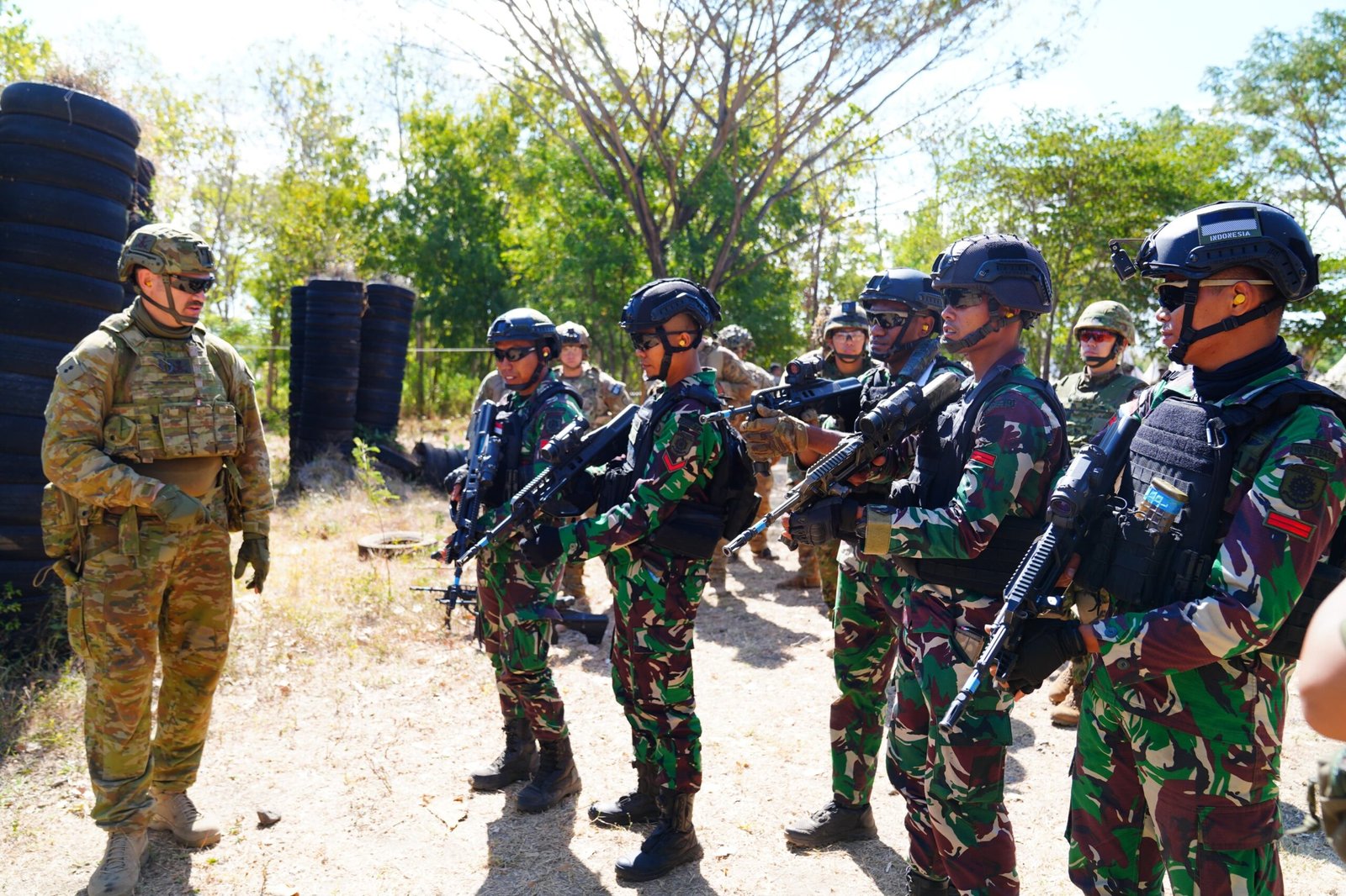 Latihan menembak dalam Latgab Garuda Shield