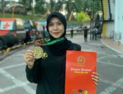 Polwan Baharkam Polri Raih Medali Emas di Kejuaraan Karate Piala Panglima TNI